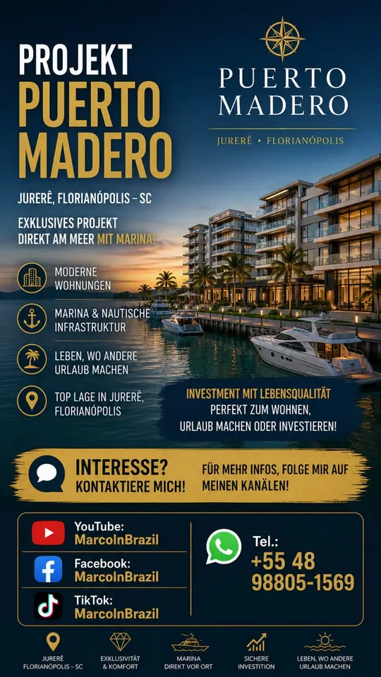 Auswandern nach Brasilien: So lebt man in Jurerê Internacional | Puerto Madero Florianópolis